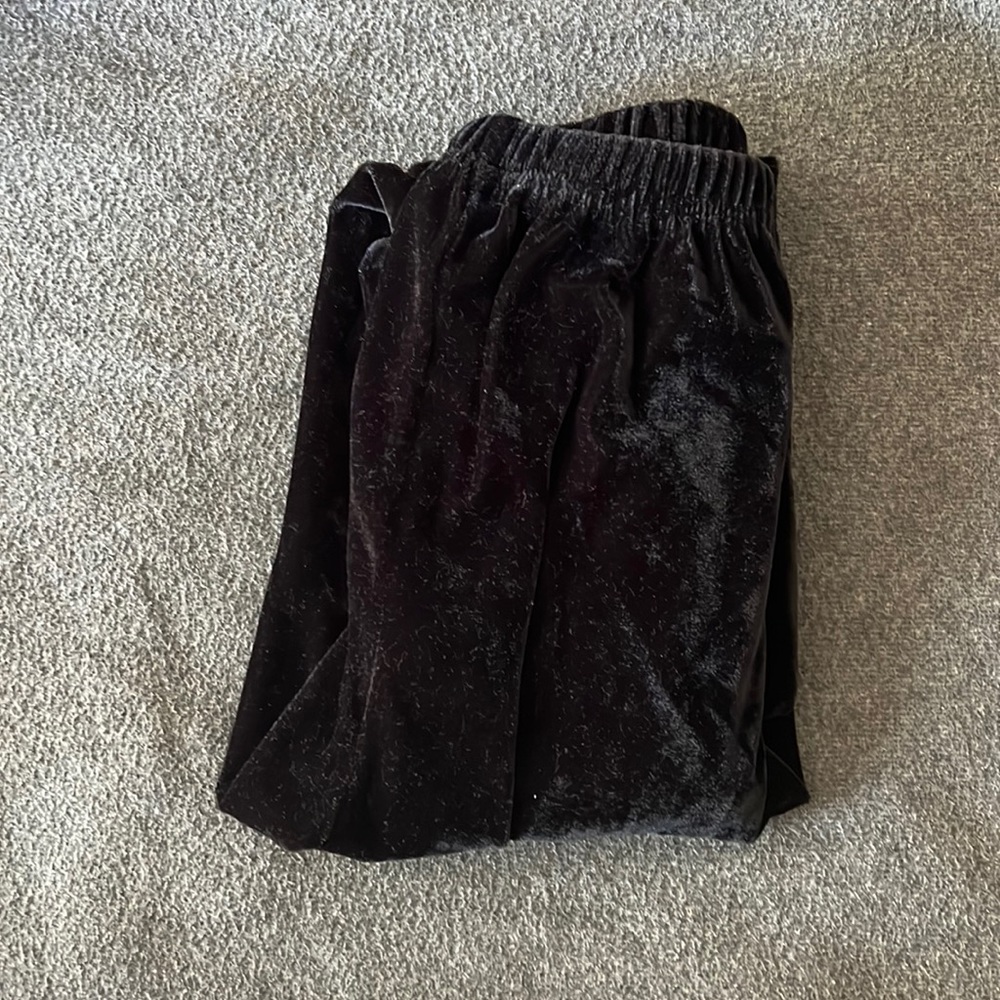 Black velvet legging - Stretchable